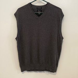Joseph A Bank grey sweater vest Mens large